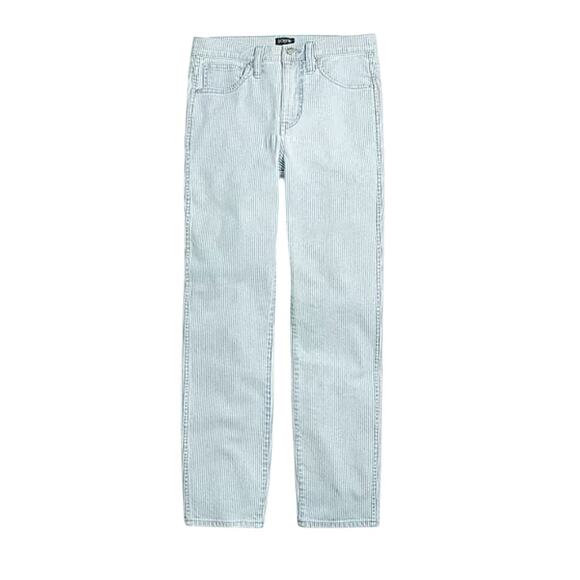 J. Crew Piper Stripe Vintage Straight Leg Jean Size 27 - Picture 1 of 7
